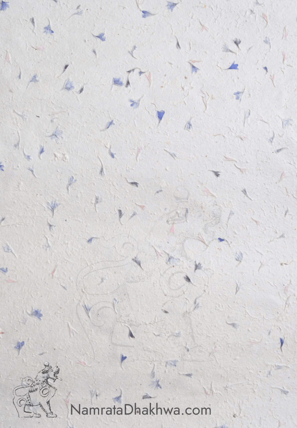 Blue Flower Paper