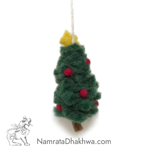 Mini Christmas Tree Felt Decoration