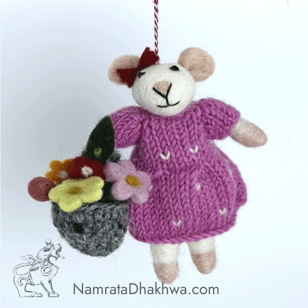 Mouse with basket
